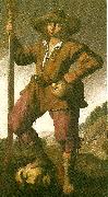 Francisco de Zurbaran david oil painting on canvas